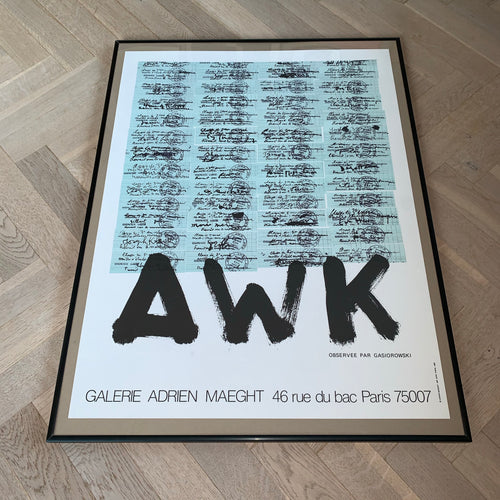 AWK A.W.K galerie maeght udstillingsplakat kunstplakat fransk fransk galleri billedvæg gallerivæg plakater