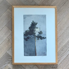Indlæs billede til gallerivisning kunst plakat med træer naturmotiver abstrakt kunst maleri