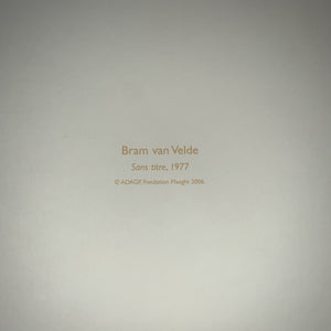 Bram Van Velde - SANS TITRE (65x85)